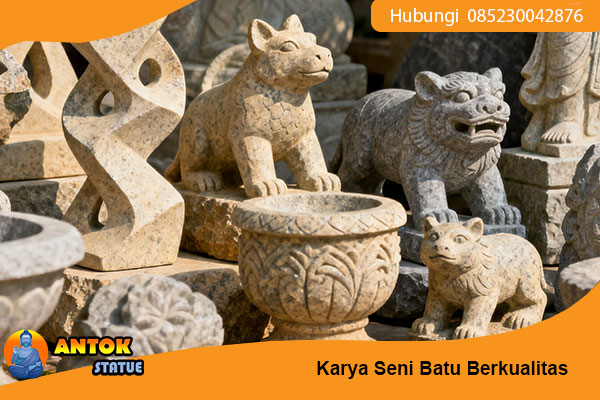 Pemahat patung batu Jabodetabek